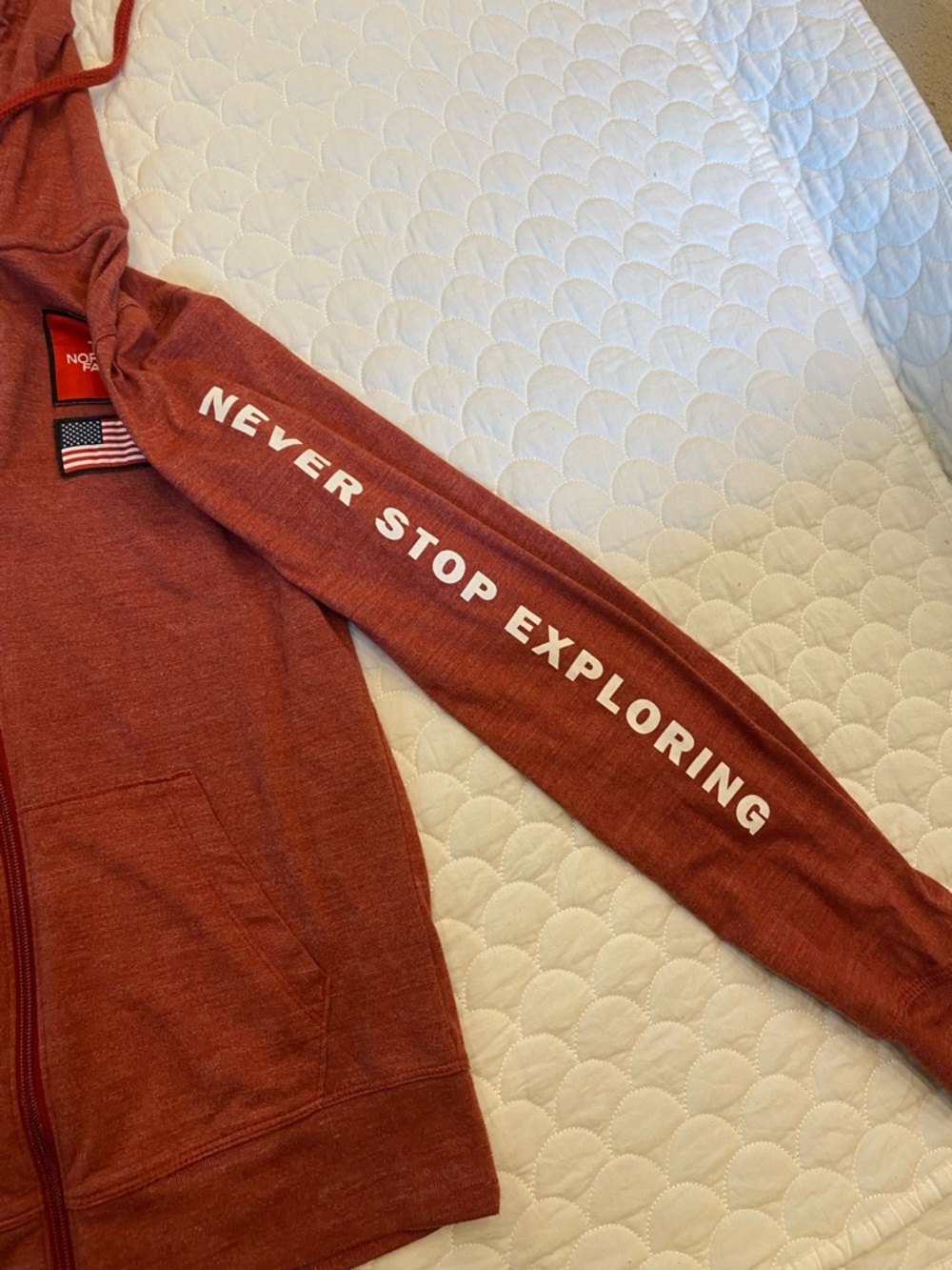 The North Face Americana Tri-Blend Full Zip Hoodie Medium - Picture 6 of 8